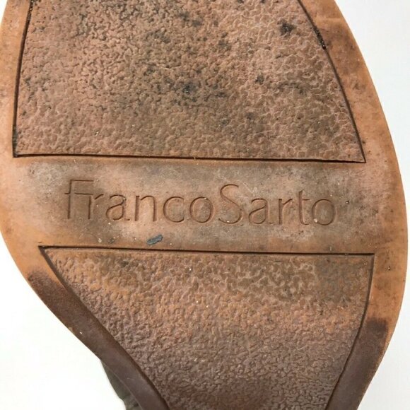 Franco Sarto Elvis Booties Brown Leather 9.5 - Picture 7 of 8